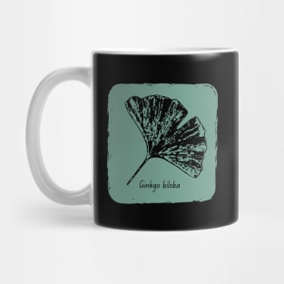 Ginkgo biloba black Mug